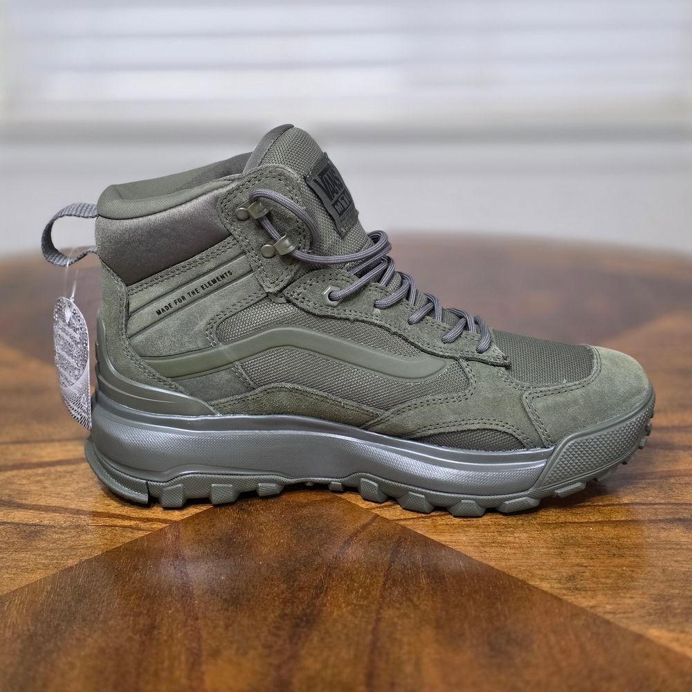 Vans MTE Crestline Waterproof Hiking Boots Green Men's 11.5 HydroGuard Brand New - Picture 9 of 16